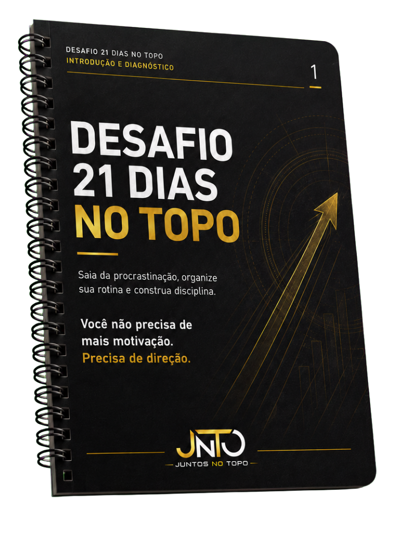 Planner de Execução 21 Dias no Topo Mockup 3D